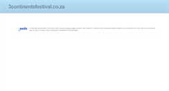 Desktop Screenshot of 3continentsfestival.co.za